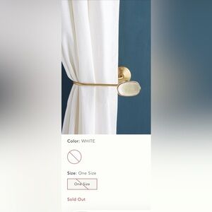 Anthropologie curtain tieback